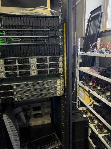 A subset of the different servers and IoT devices being part of the CyberLab